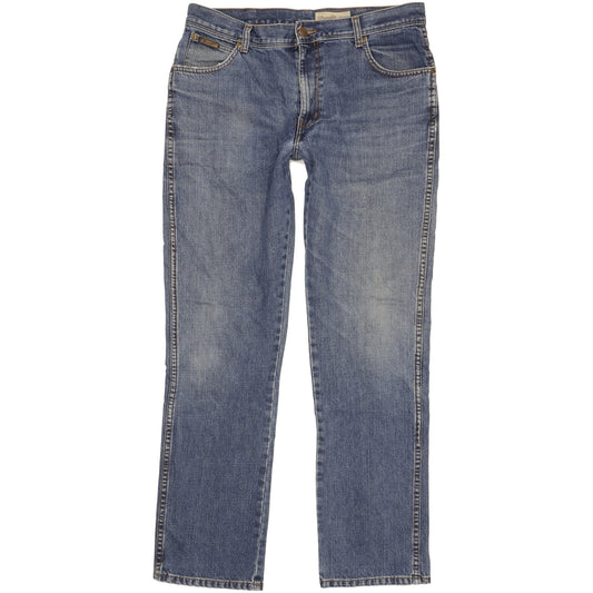 Wrangler Texas Men Blue Straight Regular Jeans W36 L33