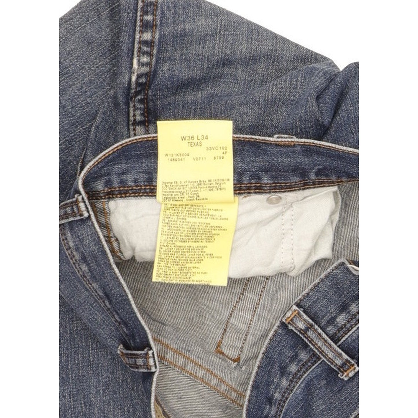 Wrangler Texas Men Blue Straight Regular Jeans W36 L33