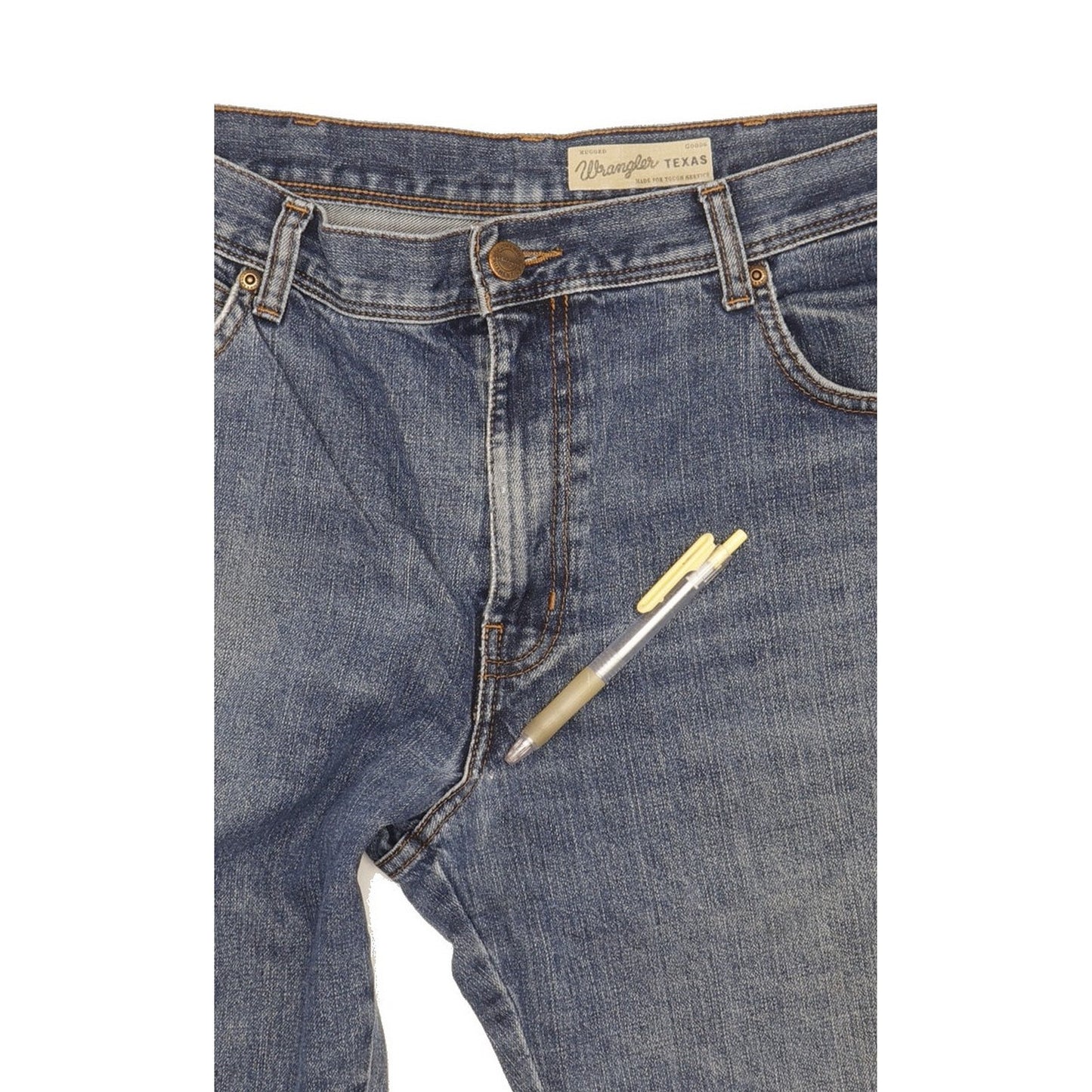 Wrangler Texas Men Blue Straight Regular Jeans W36 L33