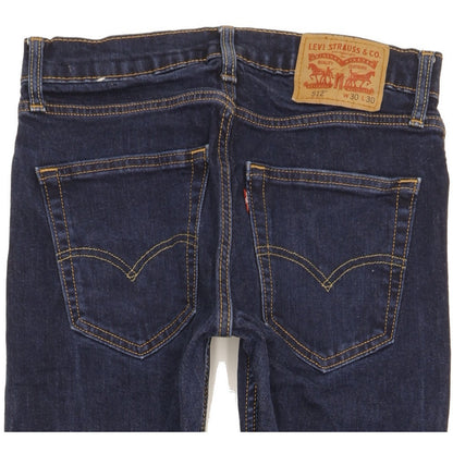 Levi's 512 Men Blue Tapered Slim Stretch Jeans W30 L28