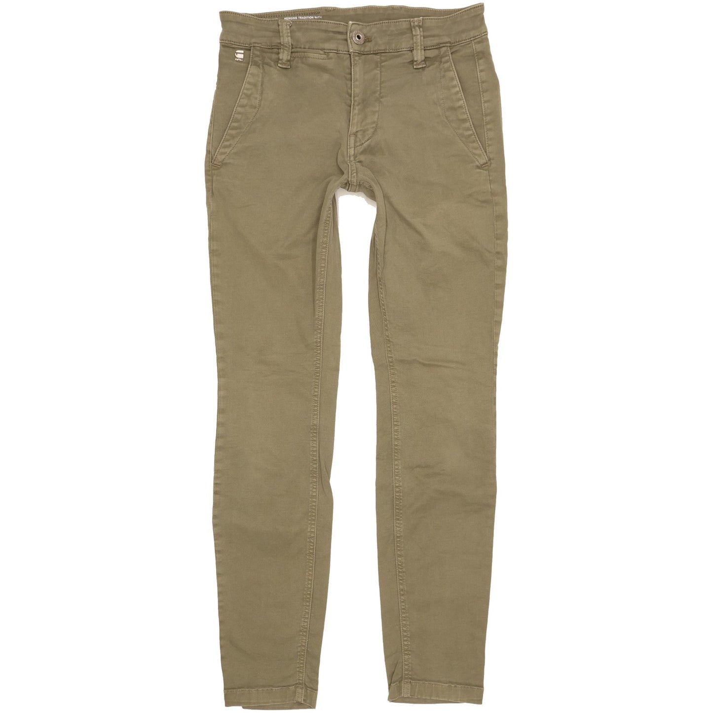 G-Star Men Green Skinny Slim Chino Stretch Jeans W29 L30