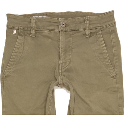 G-Star Men Green Skinny Slim Chino Stretch Jeans W29 L30