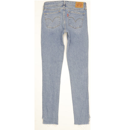 Levi's 711 Women Blue Skinny Slim Stretch Jeans W25 L32