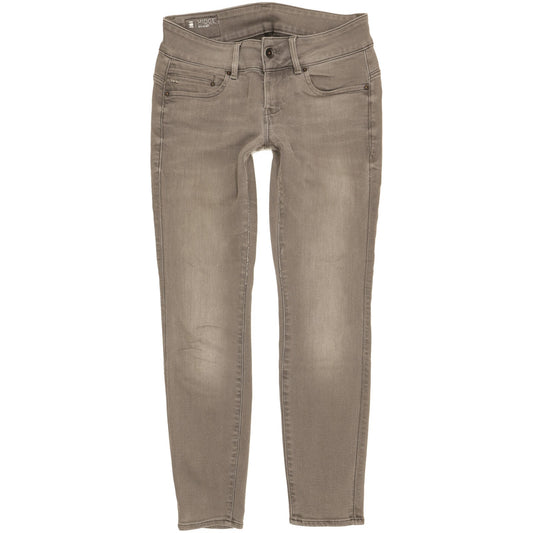 G-Star Midge Women Grey Skinny Slim Stretch Jeans W28 L28