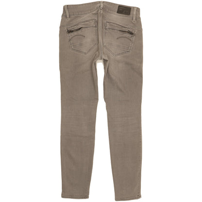 G-Star Midge Women Grey Skinny Slim Stretch Jeans W28 L28