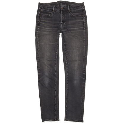 G-Star 3301 Women Black Straight Slim Jeans W28 L31