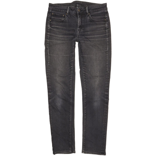 G-Star 3301 Women Black Straight Slim Jeans W28 L31