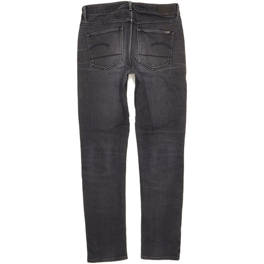 G-Star 3301 Women Black Straight Slim Jeans W28 L31
