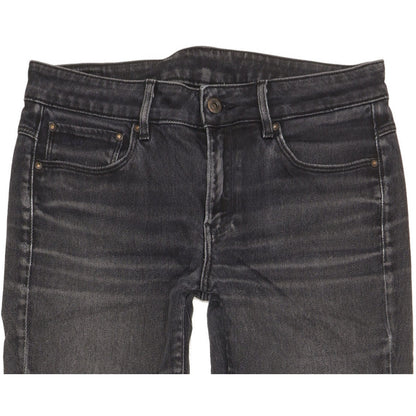 G-Star 3301 Women Black Straight Slim Jeans W28 L31