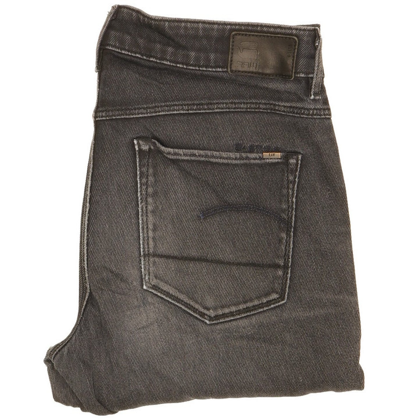 G-Star 3301 Women Black Straight Slim Jeans W28 L31