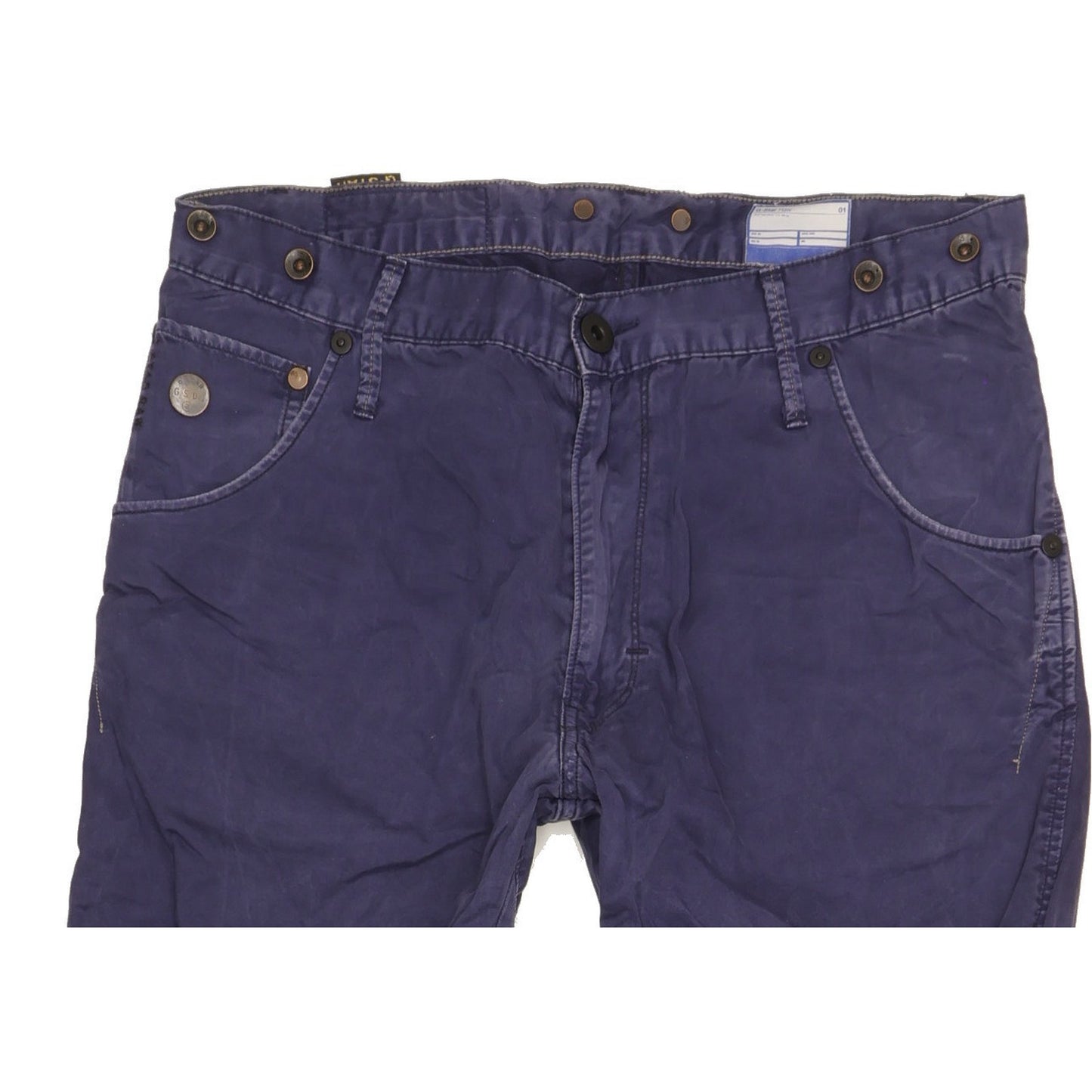 G-Star Men Blue Tapered Slim Stretch Jeans W30 L34