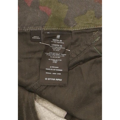 G-Star Rovic DC 3D Men Green Tapered Relaxed Jeans W38 L32
