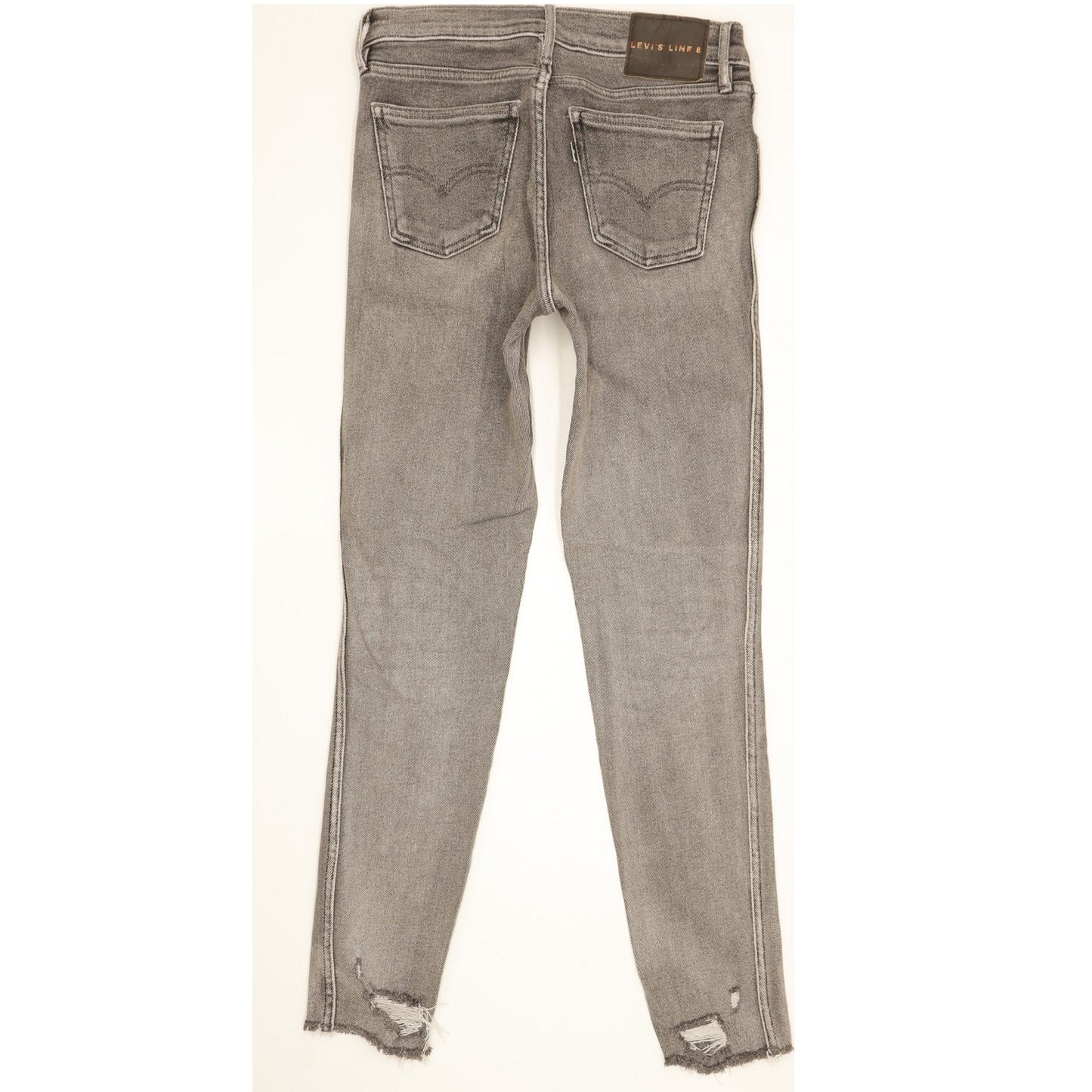Levi's Line 8 Women Grey Skinny Slim Jeans W26 L29