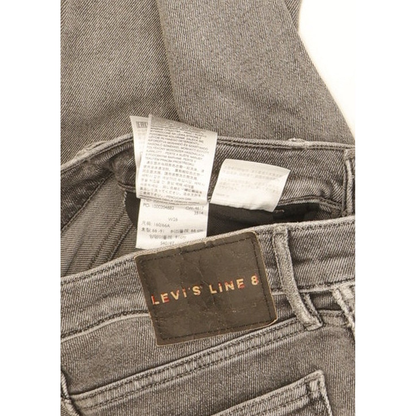 Levi's Line 8 Women Grey Skinny Slim Jeans W26 L29