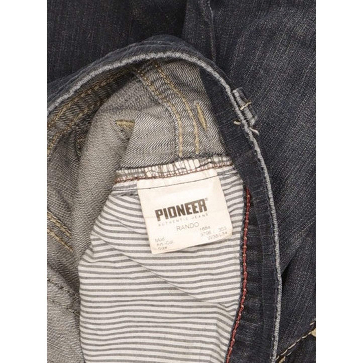 Pioneer Rando Men Blue Straight Regular Jeans W38 L34