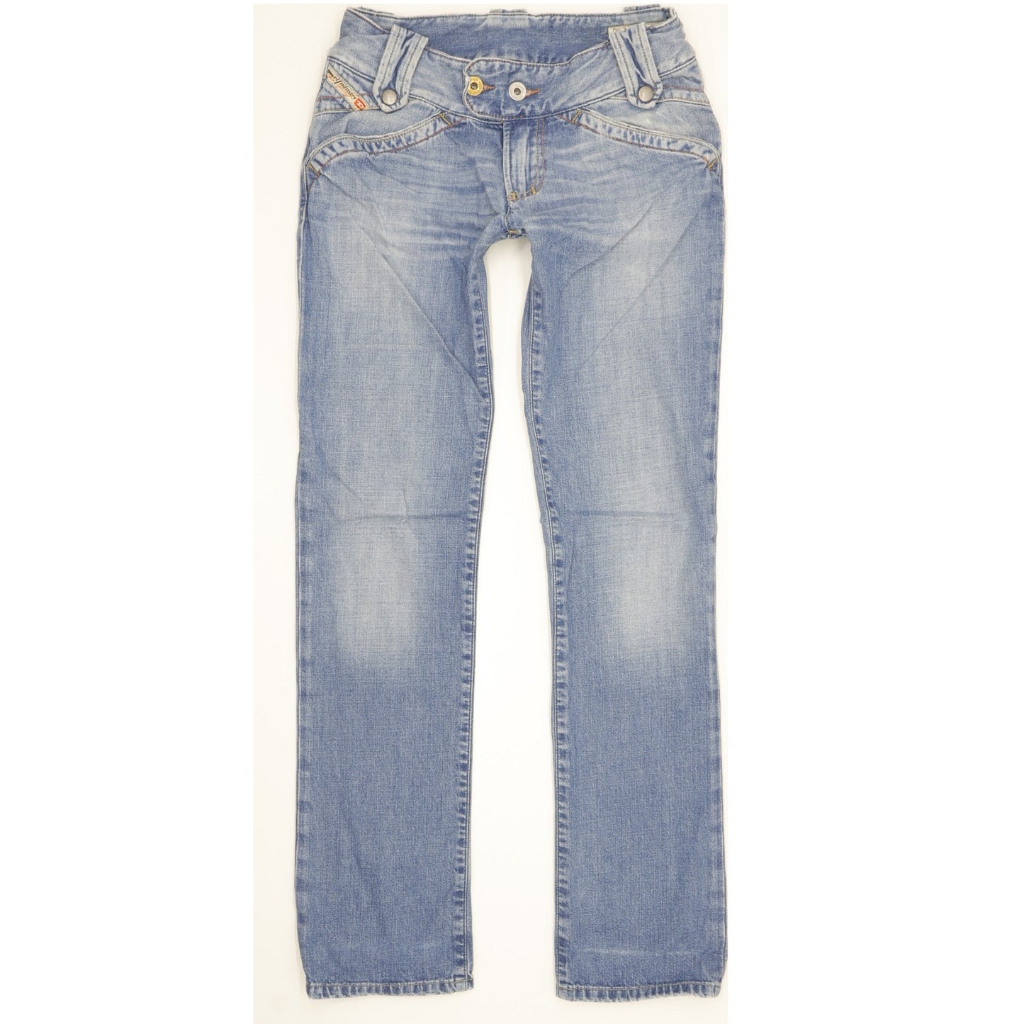 Diesel Moonie Women Blue Straight Slim Jeans W24 L29