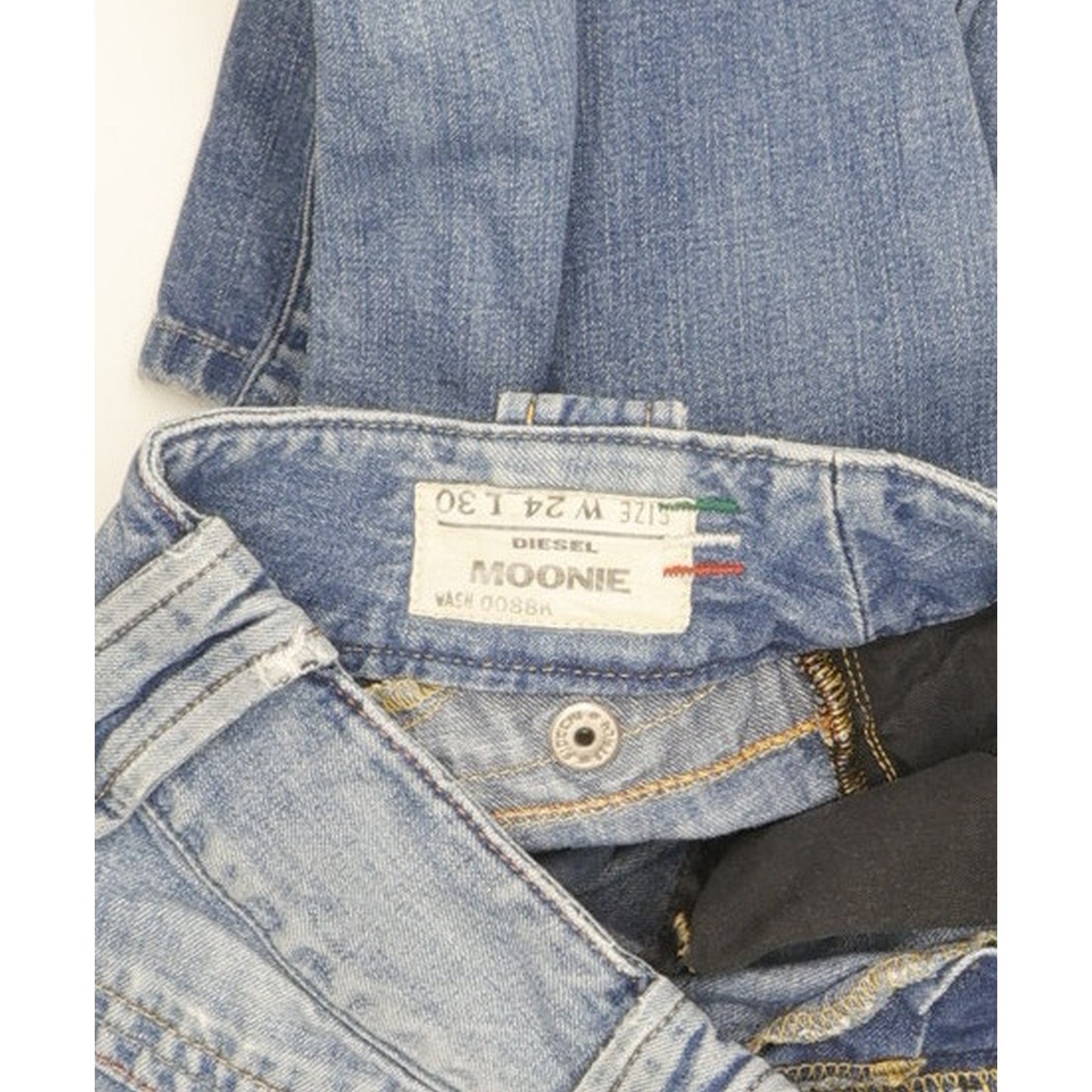 Diesel Moonie Women Blue Straight Slim Jeans W24 L29