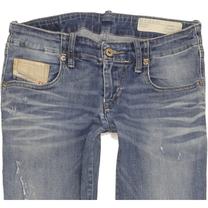 Diesel Grupee Women Blue Skinny Slim Stretch Jeans W27 L29