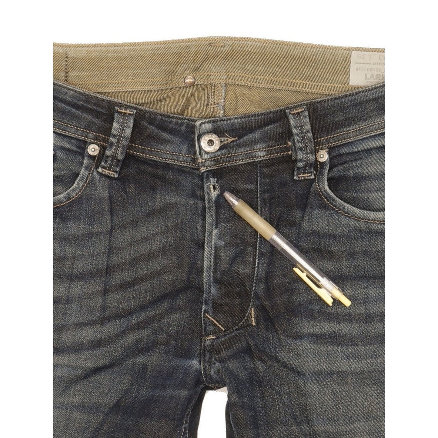 Diesel Larkee Men Blue Straight Regular Stretch Jeans W33 L36