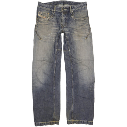 Diesel Rumbum Men Blue Straight Regular Jeans W32 L32