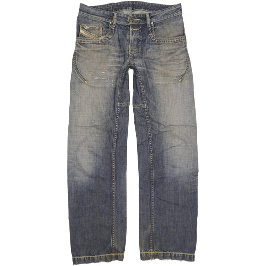 Diesel Rumbum Men Blue Straight Regular Jeans W32 L32