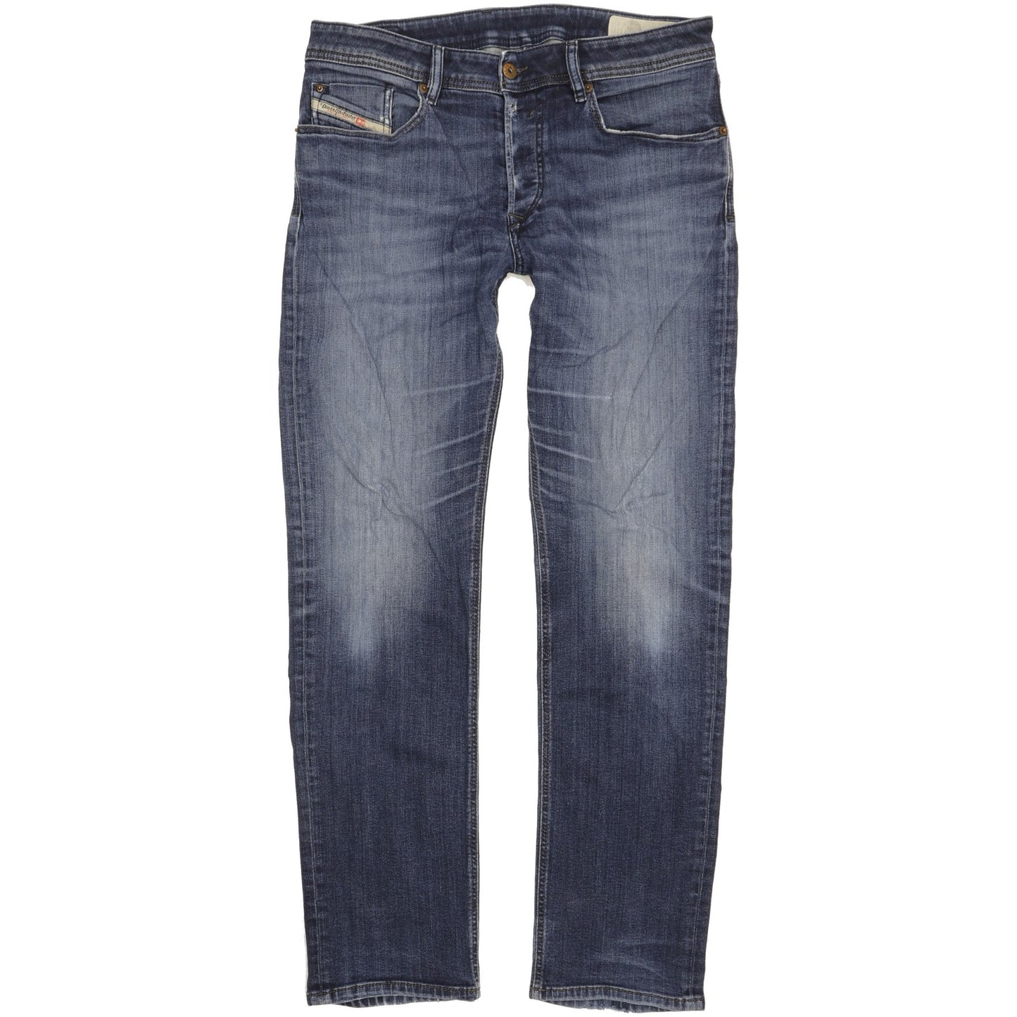 Diesel Waykee Men Blue Straight Regular Stretch Jeans W32 L32