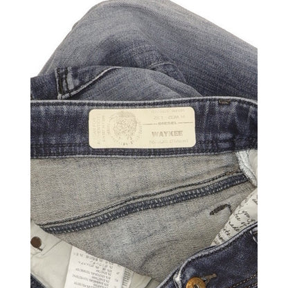 Diesel Waykee Men Blue Straight Regular Stretch Jeans W32 L32