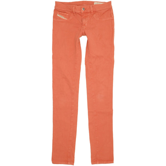 Diesel Livier Women Red Skinny Slim Stretch Jeans W28 L33