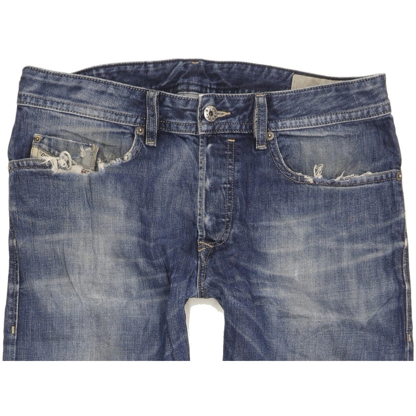 Diesel Buster Men Blue Tapered Slim Jeans W32 L30