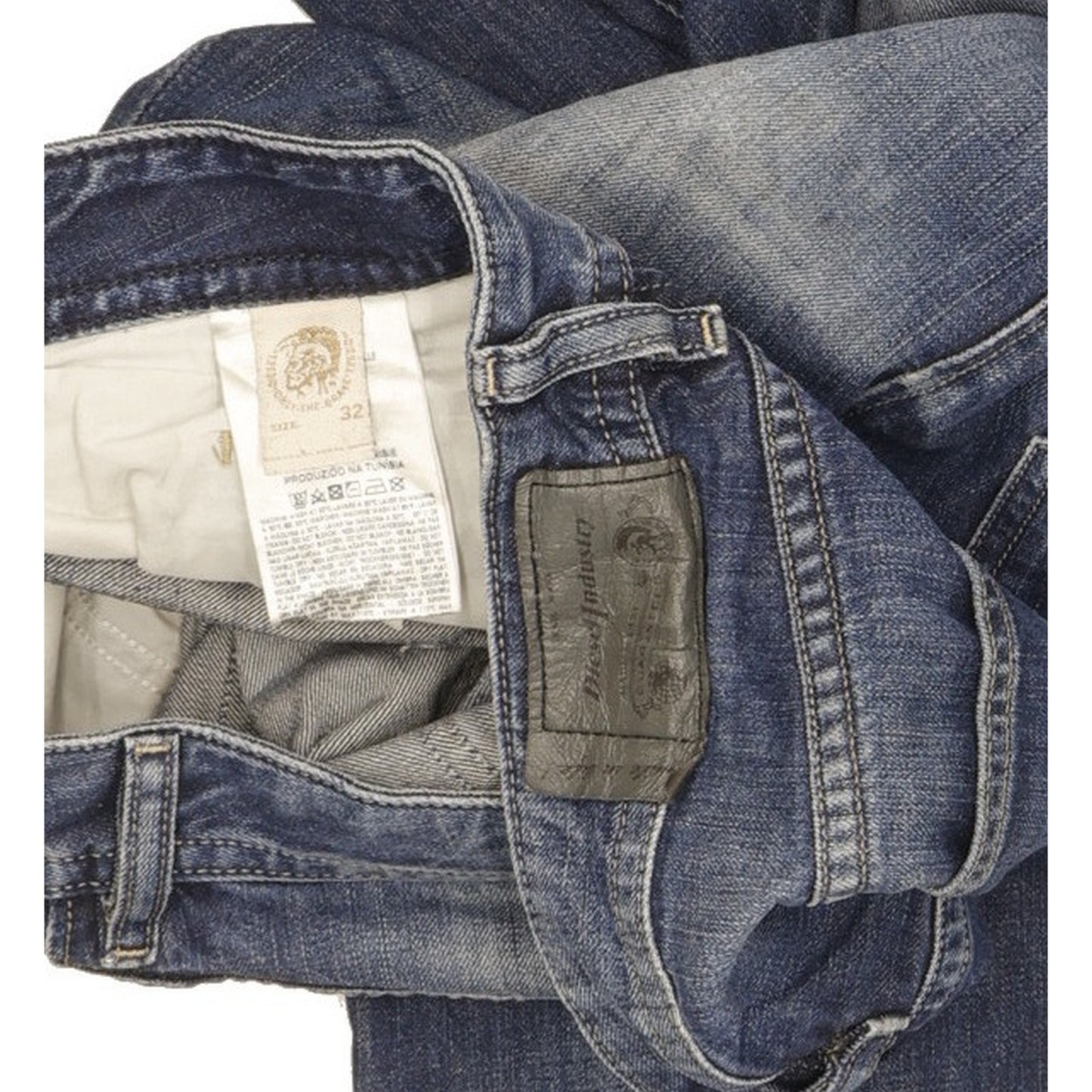 Diesel Buster Men Blue Tapered Slim Jeans W32 L30
