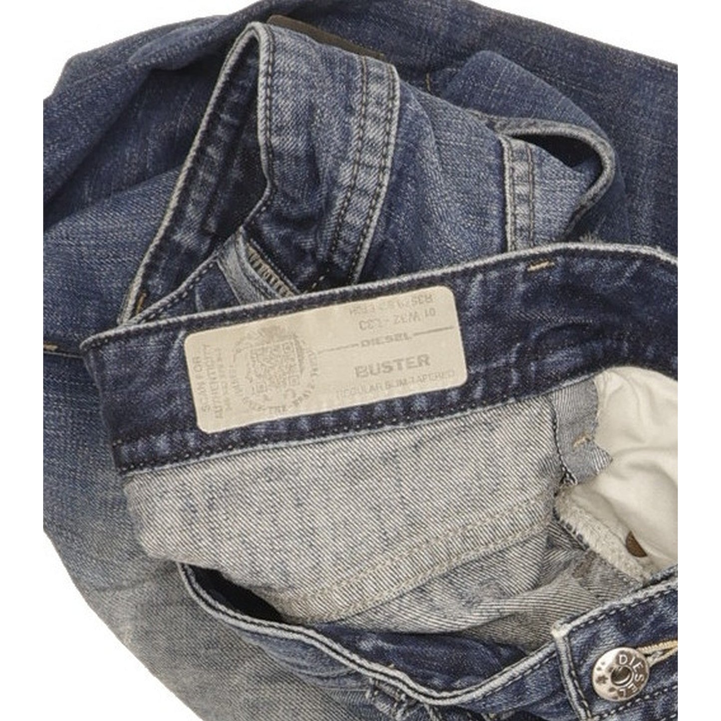 Diesel Buster Men Blue Tapered Slim Jeans W32 L30