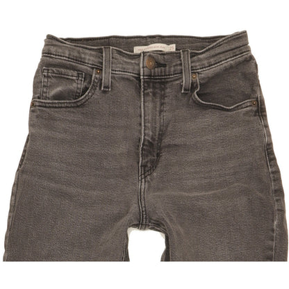 Levi's Black Tapered Relaxed Mom Stretch Jeans High Waisted W25 L29