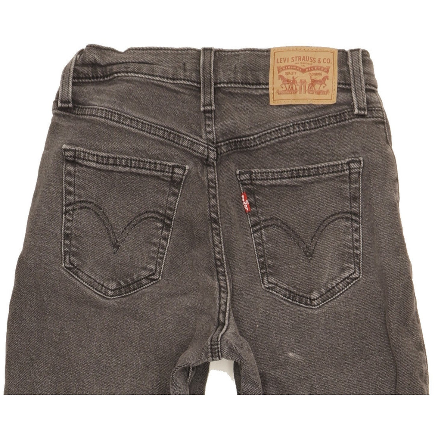 Levi's Black Tapered Relaxed Mom Stretch Jeans High Waisted W25 L29