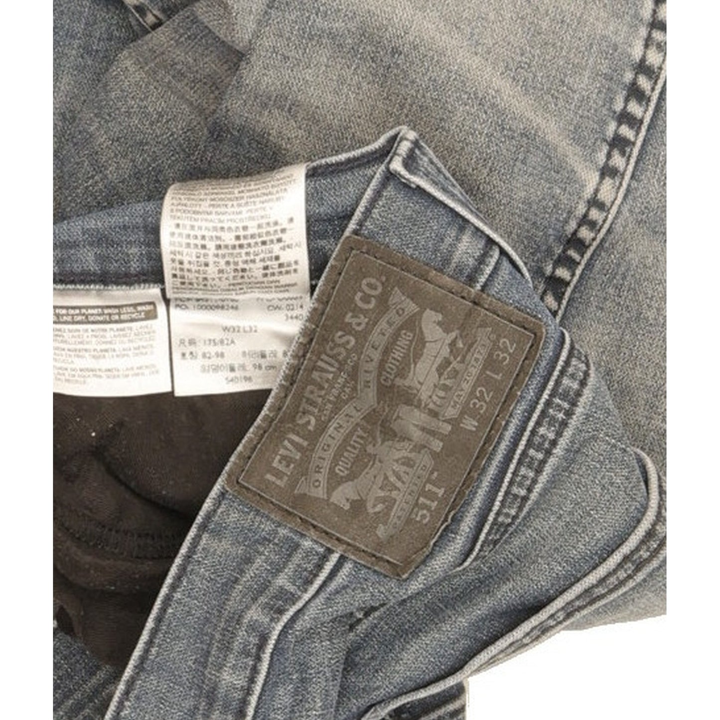 Levi's 511 Men Blue Straight Slim Stretch Jeans W32 L30
