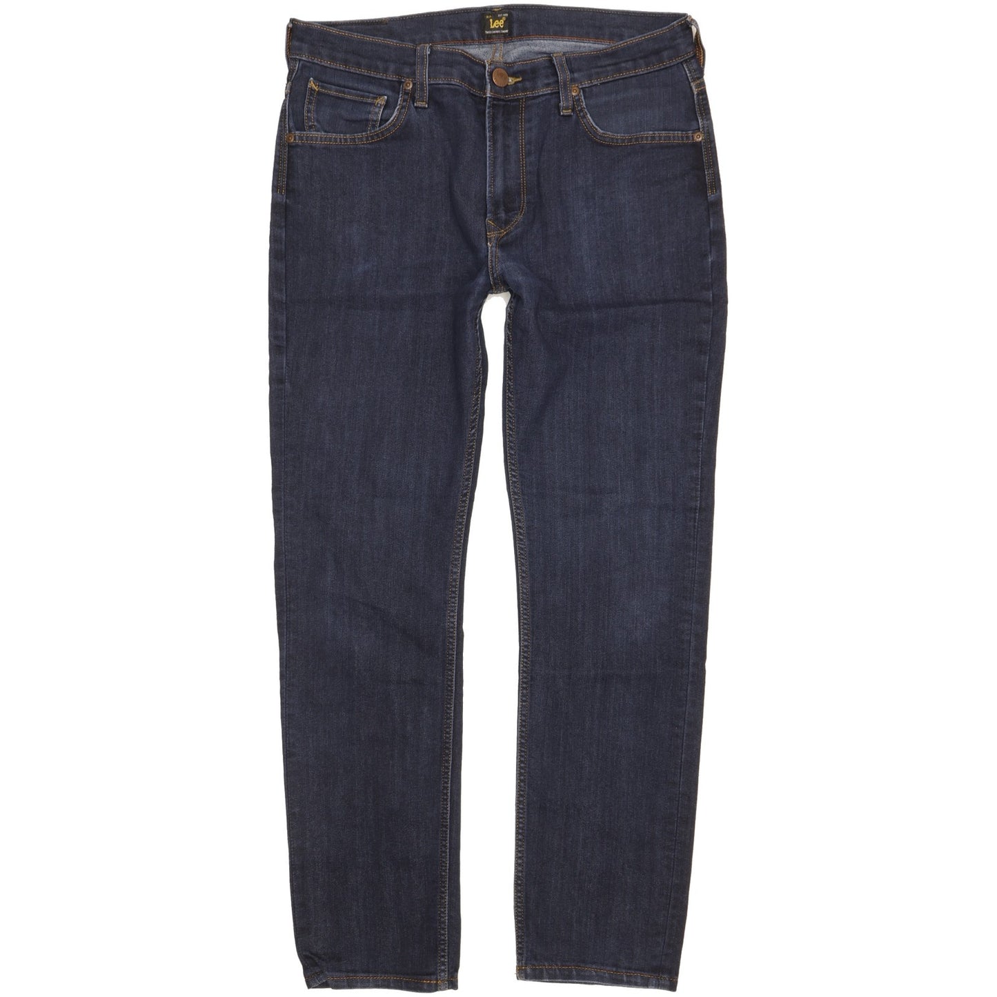 Lee Rider Men Blue Straight Regular Stretch Jeans W32 L29
