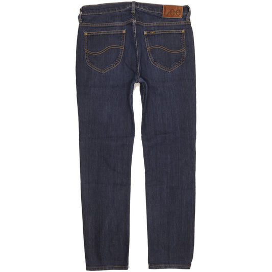 Lee Rider Men Blue Straight Regular Stretch Jeans W32 L29
