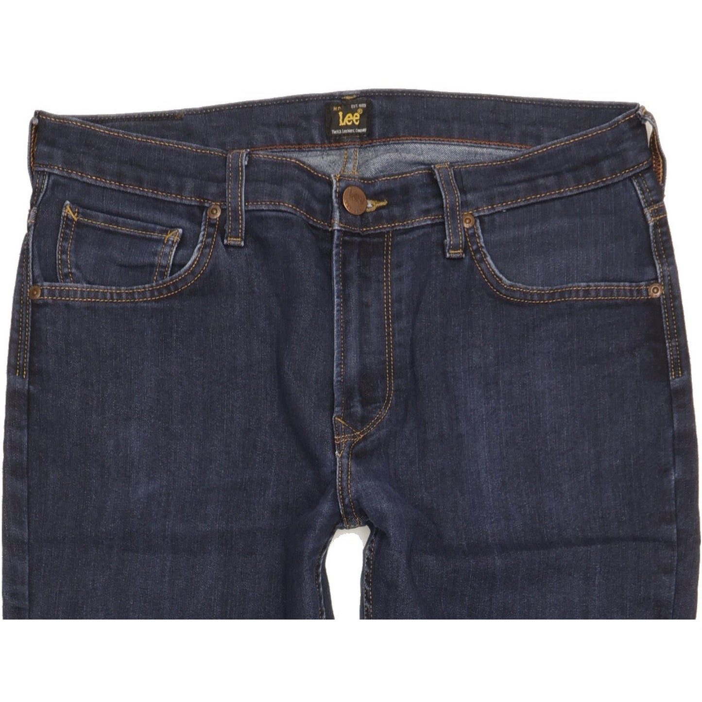 Lee Rider Men Blue Straight Regular Stretch Jeans W32 L29