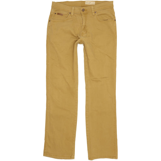 Wrangler Arizona Men Brown Straight Regular Stretch Jeans W33 L31