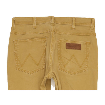 Wrangler Arizona Men Brown Straight Regular Stretch Jeans W33 L31