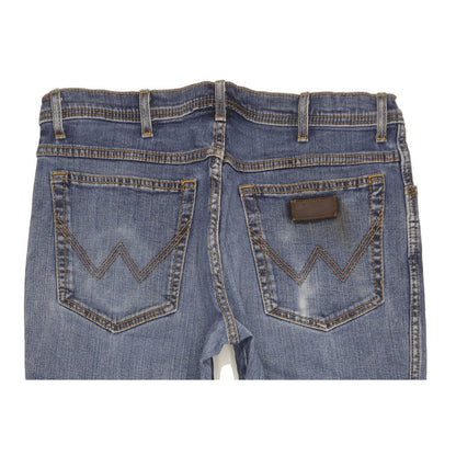 Wrangler Texas Men Blue Straight Regular Stretch Jeans W36 L33