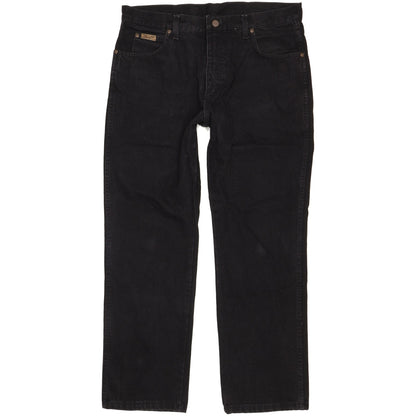 Wrangler Texas Men Black Straight Regular Jeans W36 L30