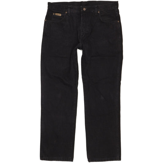 Wrangler Texas Men Black Straight Regular Jeans W36 L30