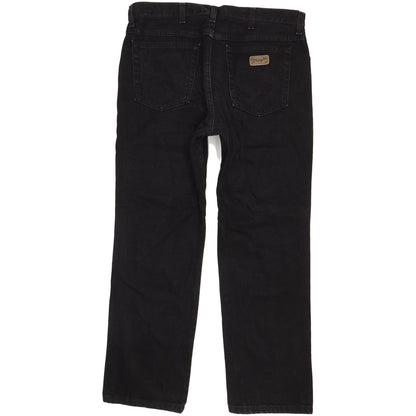 Wrangler Texas Men Black Straight Regular Jeans W36 L30