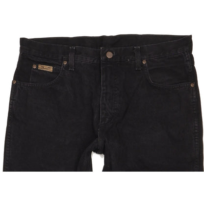 Wrangler Texas Men Black Straight Regular Jeans W36 L30