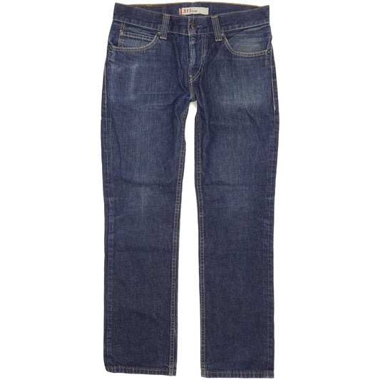 Levi's 511 Men Blue Straight Slim Jeans W33 L30
