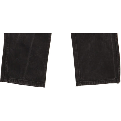 Wrangler Durable Quality Men Black Straight Regular Stretch Jeans W32 L30