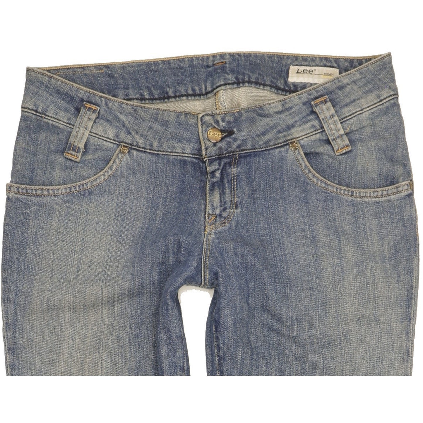 Lee Leola Women Blue Straight Slim Stretch Jeans W30 L28