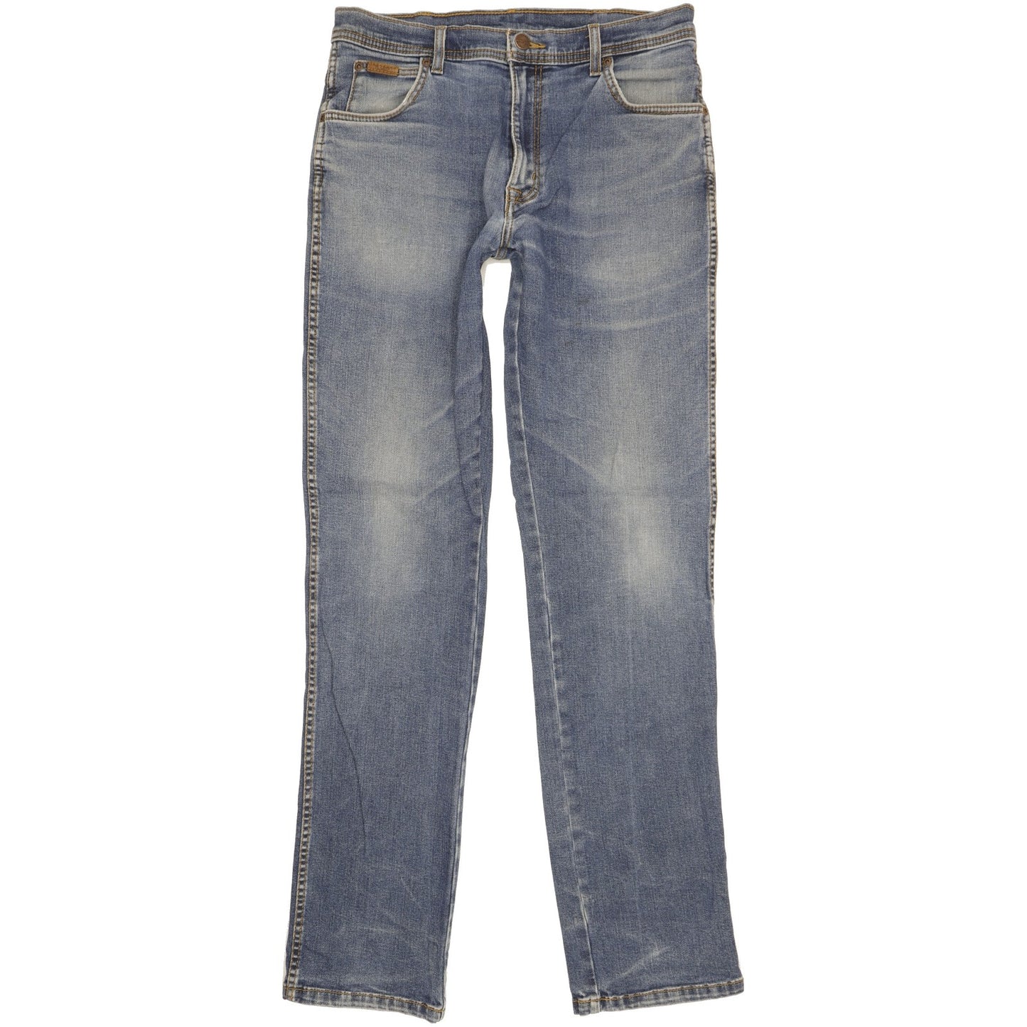 Wrangler Texas Men Blue Straight Regular Stretch Jeans W34 L35