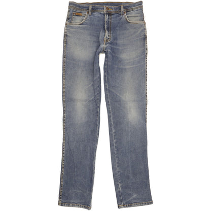 Wrangler Texas Men Blue Straight Regular Stretch Jeans W34 L35