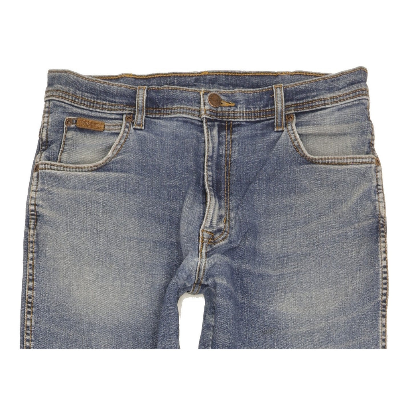 Wrangler Texas Men Blue Straight Regular Stretch Jeans W34 L35